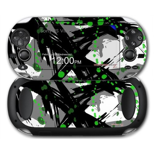 Sony PS Vita Skin Abstract 02 Green by WraptorSkinz