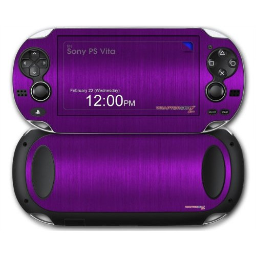 Sony PS Vita Skin Brushed Metal Purple by WraptorSkinz