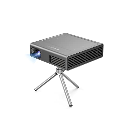Mini Projector DLP - 5G WiFi Portable Pocket Projector with Tripod 1080P Movie Projector 150 ANSI Lumen, Built-in Android 7.1OS