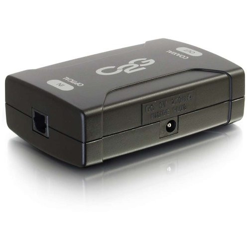 C2G 40019 Optical to Coaxial Digital Audio Converter, TAA Compliant, Black