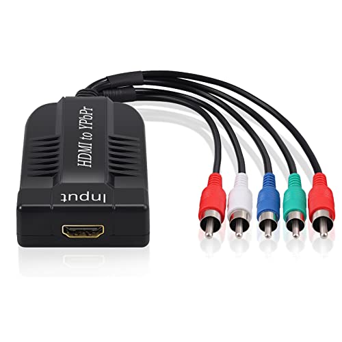 LiNKFOR 1080P HDMI to Component Converter Scaler, HDMI Input to YPbPr Convert HDMI to Component, Only HDMI to YPbPr Adapter for HDTV Box PC PS3 Roku Blu-Ray DVD (NOT Component to HDMI)