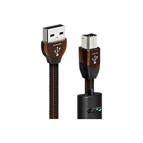 AudioQuest Coffee USB A-B Cable Black 1.5 M USB A USB B USB Cable u2013 USB Cable (1.5 m, USB A, USB B, Male/Male, Black, Silver)