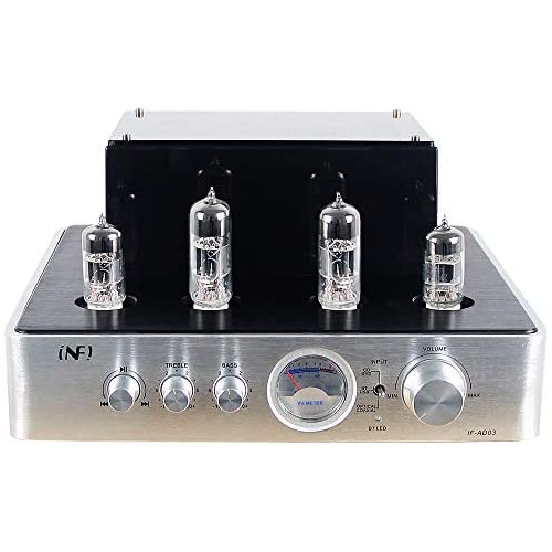 INFI Audio Tube Amplifier HiFi Stereo Receiver Integrated Amp with Bluetooth Hybrid Amp for Home 2.0Ch Theater System, Adjustment Audio Headphone Amplifier