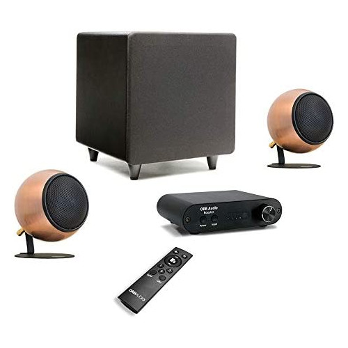 Orb Audio: Booster1 Micro Soundbar and Stereo Speaker System with EZ Voice - Remote Included - TV Sound Bar Alternative - Provides Crisp, Detailed Sound - Lifts Dialogue Above Background Noise
