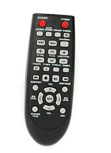 Replaced Remote Control Compatible for Samsung HW-D350 HW-D450/ZF HW-D551/XZ HW-E450ZAZZ01 HW-F350/ZA HW-F551/ZAZZ01 HW-FM35/ZA HW-H550ZA Home Theater Sound Bar System