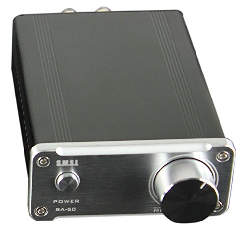 SMSL SA50 50Wx2 TDA7492 T-AMP Hi-fi Digital Power Amplifier + Power Adapter - Silver