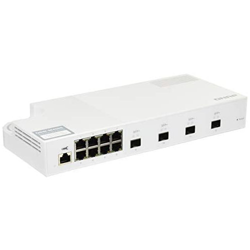 QNAP QSW-M408S 10GbE Managed Switch, with 4-Port 10G SFP+ and 8-Port Gigabit