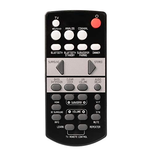 Motiexic Remote Control Compatible with Yamaha ATS1080 ATS-1080 YAS1080 YAS-1080 YAS-108 YAS-103 ATS1050 YAS-105 YAS-106 YAS-107 ATS-1070 YAS-203 YAS-207 ATS-1030 ZV28960 ZV289600 FSR78 ATS 1060