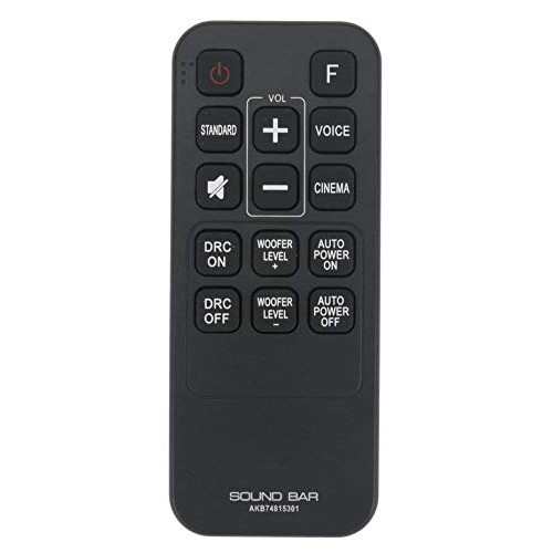 AKB74815301 Replacement Remote Control Compatible with LG Sound Bar LAS454B S55A3-D LAS453B SH3B SPH3B-W SH3K SJ4Y SPH4B-W S45A1-D
