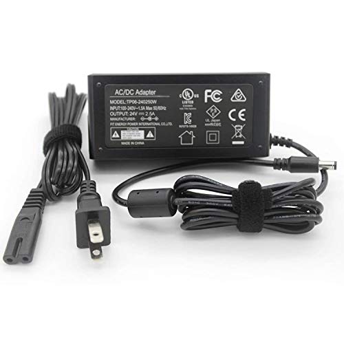 UL Listed 24V 2.5A AC Adapter Power Supply for 24vdc 2.5A 2A 1.5A LED Strips, Printer, SoundBar, Electronic Cutting Tool, LCD Monitor, with 5.5 X 2.1 mm DC Plug