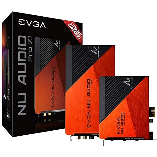 EVGA Nu Audio Card, 712-P1-AN01-KR, Lifelike Audio, PCIe, RGB LED, Designed with Audio Note