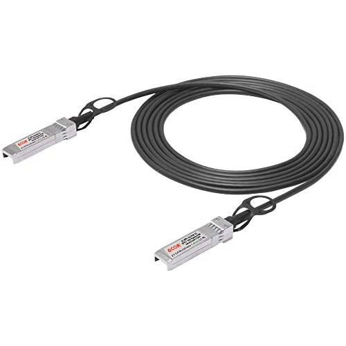 6COM 10G SFP+ DAC Cable, 1 M (3.3ft) Passive Twinax Cable, Direct Attach Copper, SFP+ to SFP+, 10GBASE-CU Cable for Cisco, Ubiquiti, D-Link, Supermicro, Netgear, Mikrotik, 1 Meter
