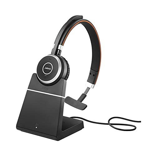 Jabra Evolve 65 MS Wireless Headset, Stereo u2013 Includes Link 370 USB Adapter u2013 Bluetooth Headset with Industry-Leading Wireless Performance, Advanced Noise-Cancelling Microphone, All Day Battery