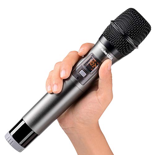 Karaoke USA Professional WM900 900 MHz UHF Wireless Microphone,Black,11.00in. x 5.20in. x 2.40in.