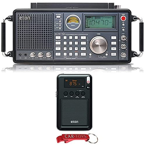 Eton - Elite 750, The Classic AM/FM/LW/VHF/Shortwave Radio with Single Side Band, 360° Rotating AM Antenna, 1000 Channels, Solar Powered, Back Up Battery Packs, Commitment to Preparedness