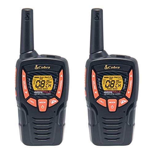 COBRA ACXT345 Walkie Talkies - Rechargeable, Long Range 25-Mile Two Way Radio Set with VOX ( 2 Pack )