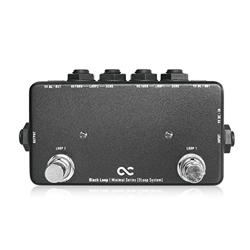 One Control Minimal Series Effector Switcher 2Loop with 2DC OUT Black Loop