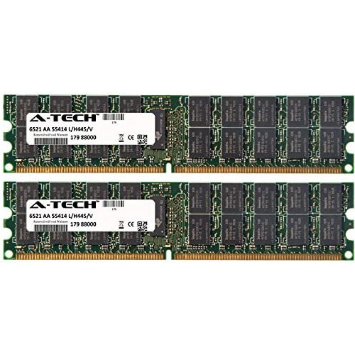 2GB KIT (2 x 1GB) for Dell Precision Workstation Series 470 470n 670 670n. DIMM DDR2 ECC Registered PC2-4200R 533MHz Single Rank Server Ram Memory. Genuine A-Tech Brand.