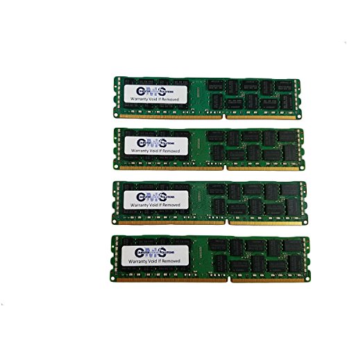 CMS 64GB (4X16GB) DDR3 10600 1333MHZ ECC Registered DIMM Memory Ram Upgrade Compatible with Dell® Precision Workstation T3600 Ecc RegFor Server Only - C19