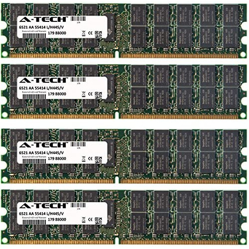 16GB KIT (2 x 8GB) for Dell PowerEdge Series 2970. DIMM DDR2 ECC Registered PC2-5300R 667MHz Server Ram Memory. Genuine A-Tech Brand.