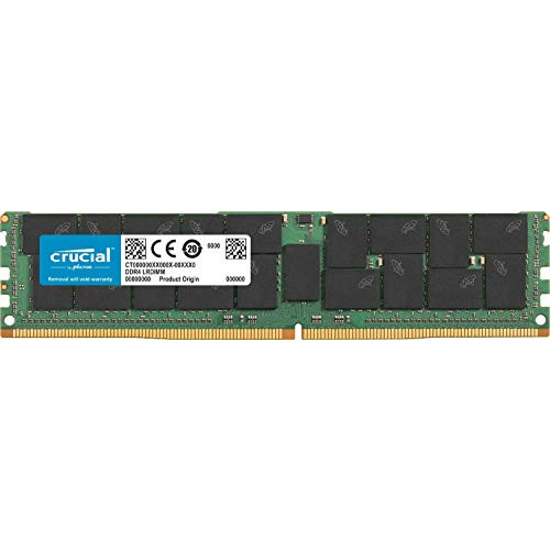 Crucial Technology 64GB 288-Pin LRDIMM DDR4 (PC4-21300) Memory Module, Cl=19, Load Reduced, 2666 MT/S Speed, ECC, 1.2V, Quad Ranked, X4 Based