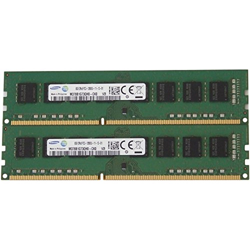 Samsung Original 16GB, (2 x 8GB) 240-pin DIMM, DDR3 PC3-12800, Desktop Memory Module