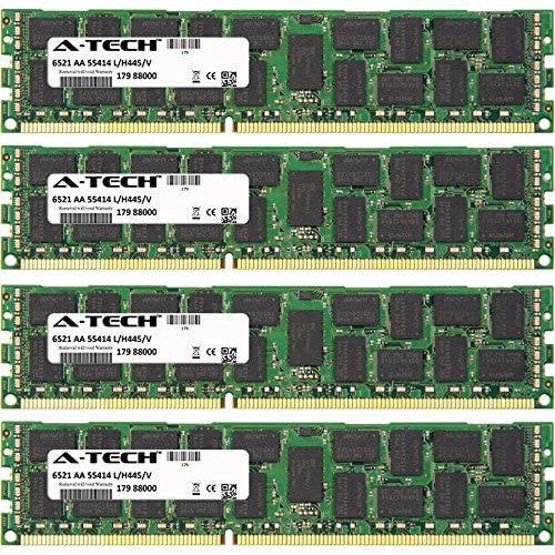 24GB KIT (6 x 4GB) for Dell PowerEdge Series M610 (ECC Registered T310 (ECC Registered). DIMM DDR3 ECC Registered PC3-10600R 1333MHz Dual Rank Server Ram Memory. Genuine A-Tech Brand.