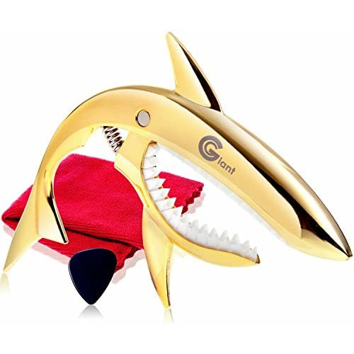 Phoenix 원터치 기타 카 포터 스트【type Shark】손질 용화이버(fiber) 크로스/픽/메이커 보증서<4점 세트>Black(블랙)