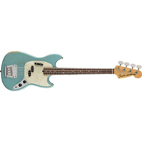Fender 일렉트릭 기타 베이스 JMJ Mustang Bass®<!-- @ 15 @ --> Faded Daphne Blue