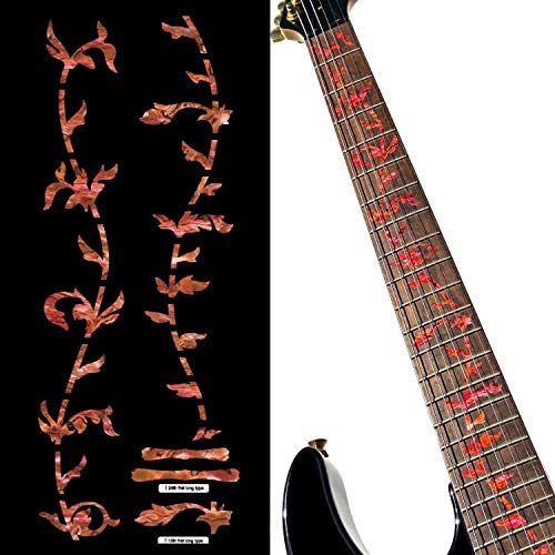 Jockomo 트리・오브・라이프 아바 론GREEN 기타에 붙인 inlaid 스티커