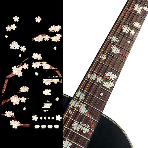 Jockomo 트리・오브・라이프 벚꽃 기타에 붙인 inlaid 스티커