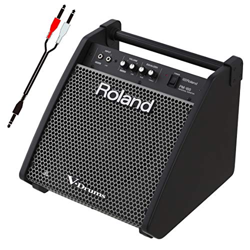 Roland 전자 드럼용 모니터 스피커 PM-100 접속 케이블 세트