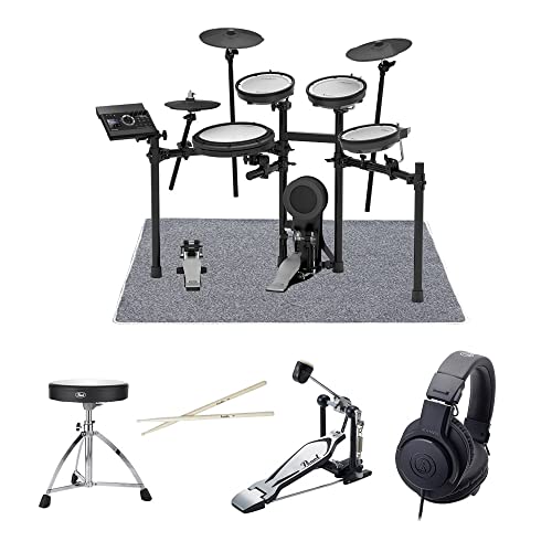 Roland V-Drums TD-17KV-S 풀 옵션 세트 페달・매트・의자・스틱・헤드폰 부착전자 드럼