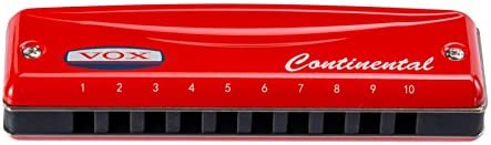 VOX Continental Harmonica Type-2 - Red - Key Amaj