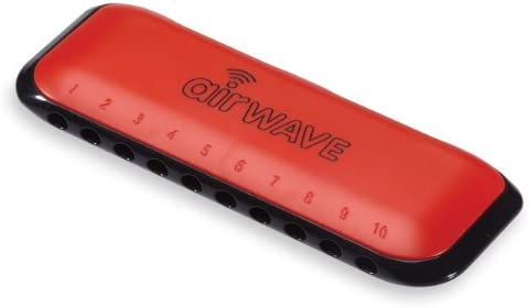 Musical Instrument Corporation AW-1R Airwave Harmonica with Instruction Book, Red