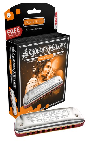 Hohner Accordions 542BX-A Golden Melody Harmonica, Key of A