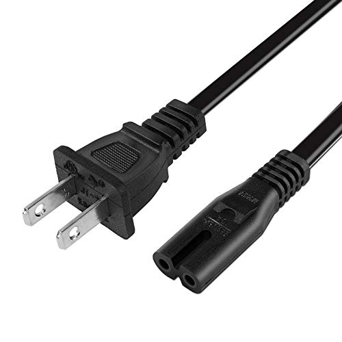 [UL Listed] 2 Prong AC Power Cord Compatible Sonos Play 3, 1, 5, PLAYBAR TV Soundbar, Connect Wireless Component, 6Ft Power Cable Replacement