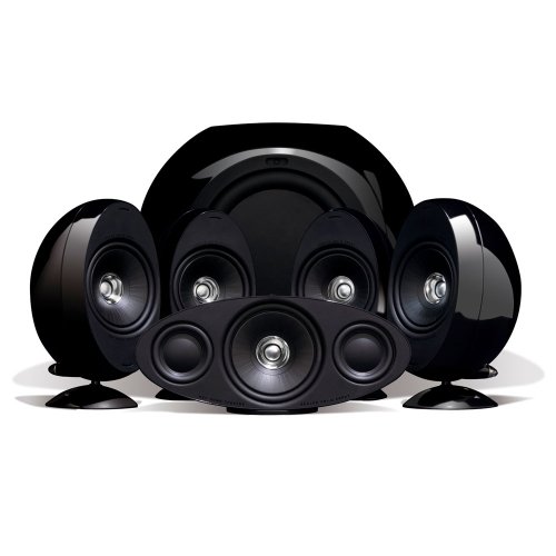 KEF KHT3005BL (SE) 5.1 Home Theater Speaker System (Gloss Black) (Discontinued by Manufacturer)