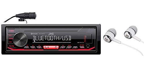 JVC KD-X260BT Built-in Bluetooth, AM/FM, USB, MP3, Pandora, Spotify, iHeartRadio Digital media receiver, Works with Apple and Android Phones, iPod/iPhone Music Playback