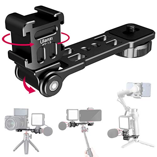 Osmo Mobile 4 Mount, PT-13 Camera Bracket Tripod Cold Shoe Mount for Mic Light Stand Compatible with DJI Osmo Mobile 3 4 Zhiyun Smooth 4 q q2 Moza Mini s Hohem isteady Gimbals Stabilizer