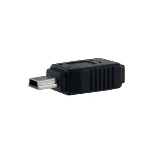 StarTech.com Micro USB to Mini USB 2.0 Adapter - Micro USB (f) to Mini USB (m) (UUSBMUSBFM) Black
