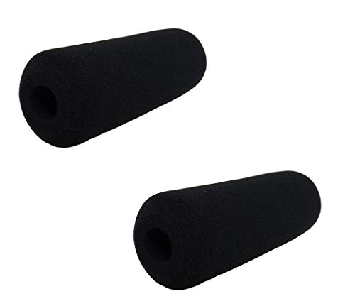 Tetra-Teknica Essentials Series Foam Windscreen for Shotgun Camera Microphones up to 4.5 Inch in Length, Color Black, 2 Pack