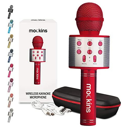 Nevlers Bluetooth Karaoke Microphone with Built in Bluetooth Speaker | Fun Party Microphone Karaoke Compatible with iPhone & Android | Wireless Bluetooth Karaoke Microphone for All