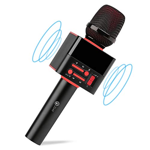 2049 X50 12w Cardioid Dynamic Karaoke Microphone, Handheld Wireless Bluetooth Karaoke Systems Karaoke Machine for Home/Outdoor/Party/Classroom/Wedding/Car Compatible with Smart phone/PC/Mp3/Mp4/TV