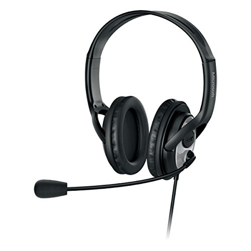 Microsoft LifeChat LX-3000 Headset (JUG-00013) with Clear stereo sound, Plug and Play, Noise-cancelling Microphone for Laptop/PC, Over-Ear