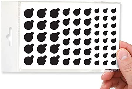 Webcam/Camera Vinyl Covers | 57 Low-Tack Reusable Webcam Sticker | 3-Sizes | Black 57-Pack (Ultra Glossy)