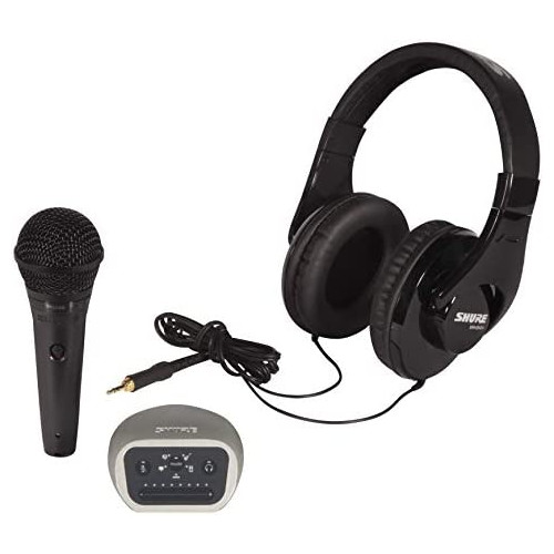 Shure Digital Recording Kit with PGA58 Microphone, SRH240A Headphones and MVi Audio Interface, Black, Silver (P58-CN-240-MVI)