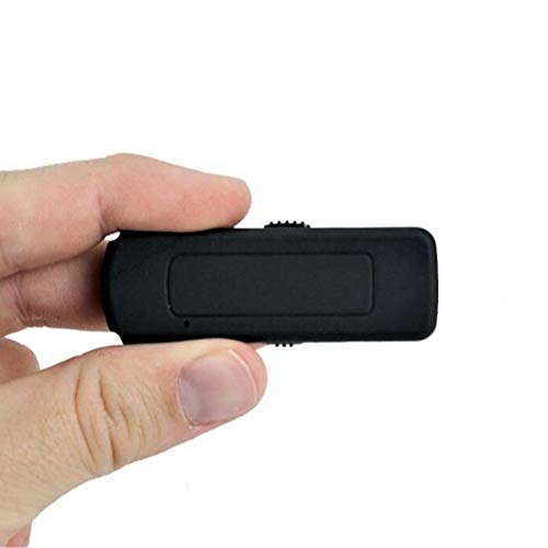 Mini Voice Activated Audio Recorder u2013 Slim USB Recording Device | 15 Hour Battery | 70 Hour Recording Capacity | 192 Kbps Audio Quality | Easy to Use One Touch Sound Recorder | Date & Time Stamp