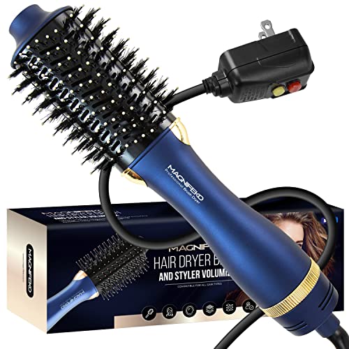 Magnifeko Hair Dryer Brush - hot air Brush - Blow Dryer Brush - Blowout Brush Hair Dryer - Brush dryers for Women(Rosegold)