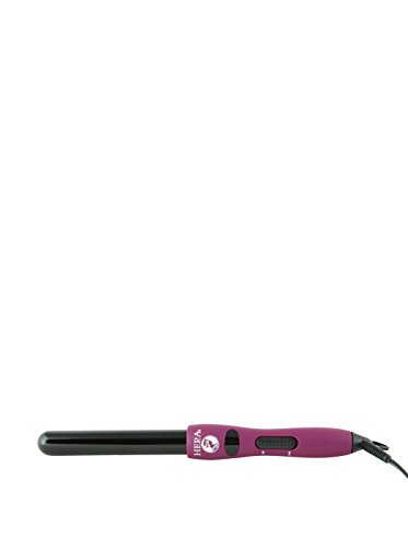 HERA Professional 25mm Clip Free PURPLE Curling Iron - Tourmaline Barrel Curling Wand with Negative Ions